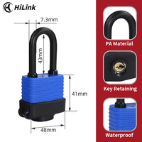 HiLink personnalisé étanche laminé cadenas de verrouillage de sécurité 42mm longueur de l'anse haute résistance avec clé déverrouiller