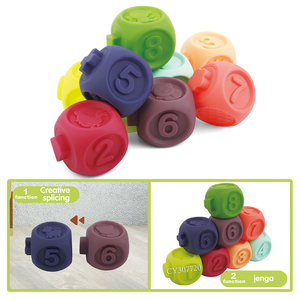 Montessori đồ chơi trẻ em xếp chồng khối xây dựng bé khối mềm số xếp chồng khối đồ chơi học tập - Product Image 4