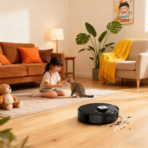 Robotic Floor Cleaners 3-in-1 Laser Vacuum Cleaner Robot Auto-recharge Sweeping with 3l Dust Collection Bin Yr027 Robotic Floor - Product Image 2