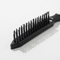 Peigne démêlant professionnel à 3 rangées, brosse à coiffer pour le volume, peigne à queue de rat pour chignon, outil de coiffure de salon