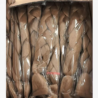 Extensions de cheveux synthétiques Yaki colorées de 24 pouces pour tresses jumbo, pré-étirées, en vrac, pour la vente en gros