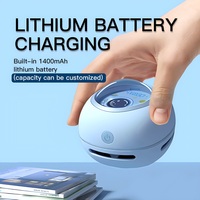 Mini Aspiradora de Escritorio Eléctrica Portátil, Recargable por USB-C, Ecológica, con Succión de 450PA, sin Bolsa, para Auto