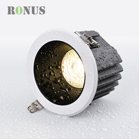 Projecteur de projet d'hôtel COB Spot 9W Down Light Dimmable 10W Encastré Étanche IP65 LED Downlight