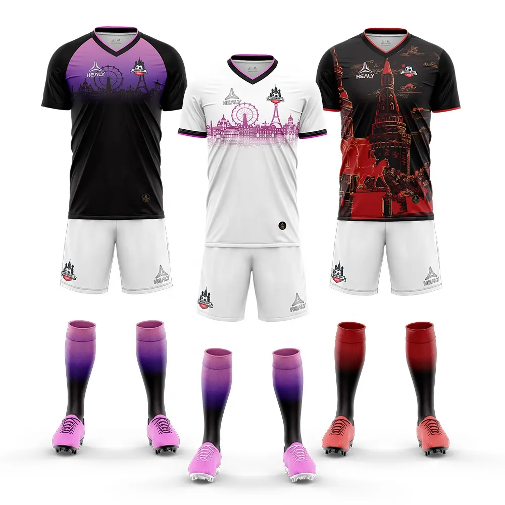Одежда HEALY, персонализированная футболка с логотипом футбольной команды, Футбольная Футболка, Клубная униформа