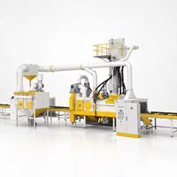 Máquina de Granallado Continuo Q6910 con Rodillos Transportadores, 1500mm, 8 Ruedas, Turbina Sa2.5 para PLC CE, Motor de Acero