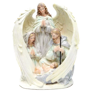 การตกแต่งรูปปั้นเทวดาด้วยเรซินของตกแต่งตามสั่งของสะสมของขวัญสำหรับผู้ปกครอง - Product Image 1