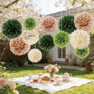 Colorful Birthday Party Decoration Set Paper Honeycomb Balls Star Banner Spiral Streamers Hanging Confetti - Product Image 2