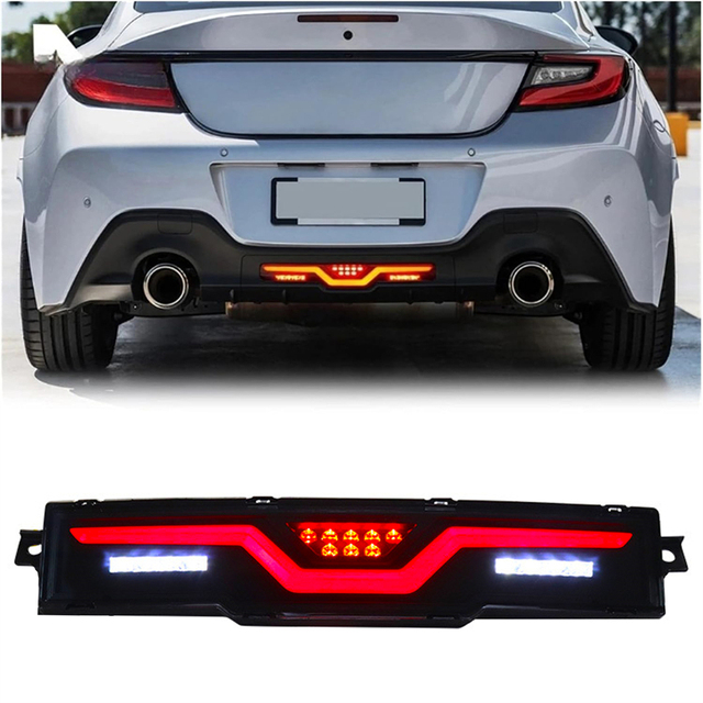 LED Rear Bumper Brake Tail Lights for toyota GR86 Subaru BRZ 2021 - 2024 Reverse Turn Signal Reflectors Tail Lamps Taillight