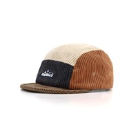 OEM ODM Vintage Mujeres Hombres Senderismo Correr Campamento Gorras Flat Bill 5 Panel Sombrero Pana 5 Panel Gorra de béisbol de ala corta