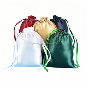 กระเป๋าซิปผ้าซาตินสำหรับแต่ง<span class=keywords><strong>หน้า</strong></span>และอุปกรณ์อาบน้ำกระเป๋าเครื่องสำอางสำหรับเดินทางติดโลโก้แบบกำหนดเอง - Product Image 2