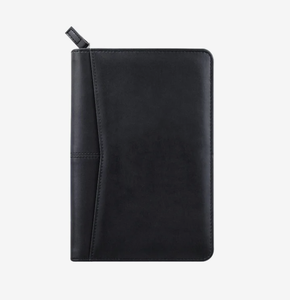 Ensemble cadeau promotionnel exécutif personnalisé avec votre logo, mini porte-documents zippé en similicuir, organiseur d'affaires - Product Image 1