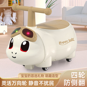Nuevo Vehículo Deslizante "Fortune-Bound Little Turtle Peanut Car" - Apto para niños de 1 a 5 años. Ruedas giratorias silenciosas para evitar deslizamientos excesivos - Product Image 4
