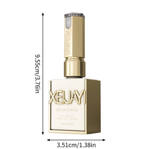 Colección de verano Esmalte de uñas de ojo de gato activado por LED Diseñador de botellas de plástico de vidrio marrón <span class=keywords><strong>chocolate</strong></span> blanco de larga duración para arte - Product Image 6