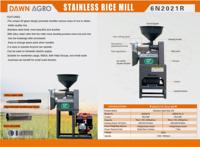 Moulin à riz à moteur essence DAWN AGRO en acier inoxydable, machine de décorticage de riz à haute efficacité pour l'élimination des coques de riz.