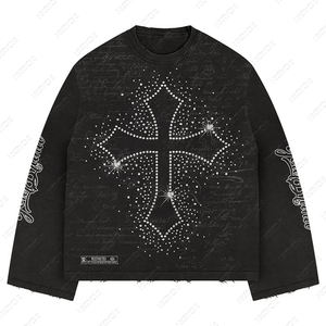 T-shirt à manches longues pour homme, coupe classique, en coton double fil, fermeture éclair, couleur unie, hiver 2025 - Product Image 1