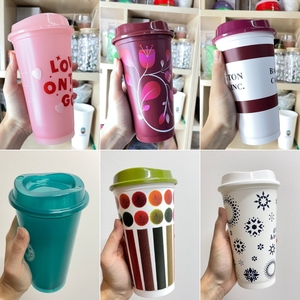 แก้วพลาสติกพิมพ์โลโก้สำหรับงานโปรโมชั่น ธุรกิจ ขายส่ง แก้วน้ำปาร์ตี้ ขนาด 16 ออนซ์ แก้วน้ำผลไม้ กาแฟ แก้วเดินทาง - Product Image 3