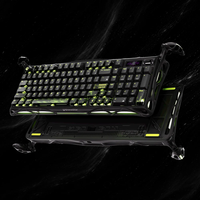 Clavier mécanique Esports Gravastar K98 Pro, tri-mode, 98 touches avec écran, clavier de jeu avec interrupteurs UFO, ergonomie, clavier de jeu