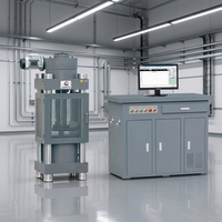 Máquina de Ensayo de Compresión Electrohidráulica Servocontrolada de 2000 kN, Equipo de Prueba de Resistencia a la Compresión del Hormigón para Laboratorio HYE-2000