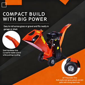 Broyeur <span class=keywords><strong>de</strong></span> <span class=keywords><strong>bois</strong></span> à essence personnalisé 196CC OHV 4 temps avec moteur 6,5 CV et roulement - Product Image 2