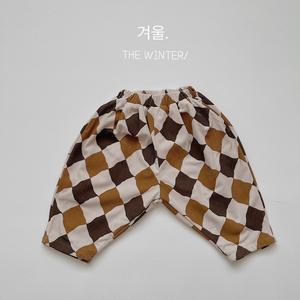 Pantalones de Invierno para Bebé, Cálidos, con Diseño de Cuadrícula de Diamantes, Pantalones Casuales Unisex para Recién Nacidos - Product Image 2