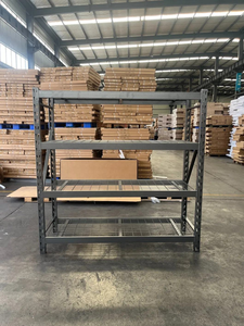 Adjustable Low-priced Carbon Steel Wire Shelving Rack with Powder Coated Finish Black Mesh Shelves for Storage rack System - Product Image 4