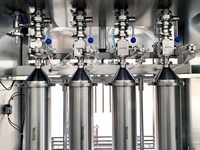 Machine automatique de remplissage, de bouchage et d'étiquetage de bouteilles d'huile comestible (olive, légumes, arachide, noix de coco, palme, cacahuète)