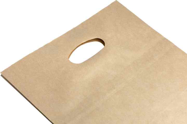 Personalized Custom Recyclable Eco Kraft Paper Bag Die Cut Handle Paper ...
