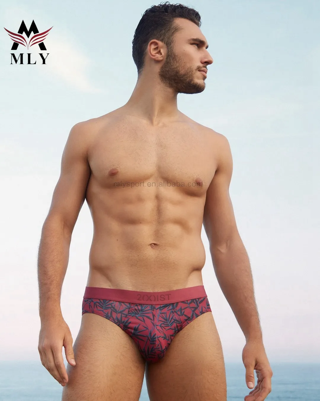 Hot Summer Trend Fashion Custom Printed Pattern Men's Swimming Trunks Casual Shorts Swim Brief
