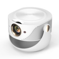 Mini-projecteur vidéo portable d'intérieur Kingsway DS Q1 4K Smart Android 14 sans fil 720P LCD WiFi Home Cinéma 300 Lumens 1 Go/8 Go