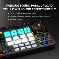 Interface Audio Professionnelle MAONO Mixeur Podcast Changeur de Voix Carte Son Studio XLR Microphones de Gaming Cartes Son Externes DJ