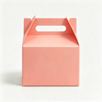 Boîtes portables personnalisées en matériaux recyclables avec pelliculage mat pour emballage cadeau de sandwichs, gâteaux et desserts