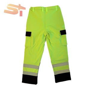 Heren Sike polyester winddichte waterdichte ademende pluche isolatie reflecterende softshell werkkleding outdoor fietsbroek - Product Image 5