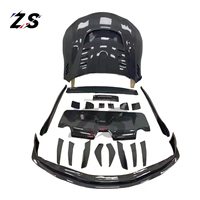 ZS pour Toyota Supra Bodykit A90 A91 mise à niveau Supra A90 Style Var lèvre avant diffuseur arrière jupes latérales Spoiler moteur capot Kit de carrosserie