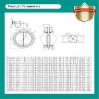 Vanne papillon à bride de turbine de haute qualité, sur mesure, conforme à la norme ASME 150LB 304/316, certification UL