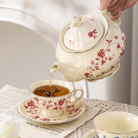 Ensemble élégant de théière et tasses en porcelaine OEM ODM – Collection de vaisselle en céramique pour un style de vie relaxant