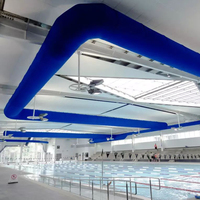 Tuyau d'air carré en tissu polyester 100% FR, résistant à la moisissure, écologique, haute résistance, pour environnement industriel pratique