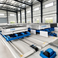 Ligne de production de panneaux muraux sandwich en béton isolé EPS, équipement semi-automatique de haute précision pour les éléments non porteurs