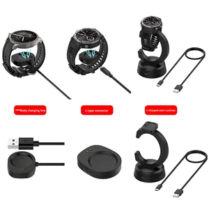 Cable de Carga Magnético USB Compatible con <span class=keywords><strong>Amazfit</strong></span> <span class=keywords><strong>T</strong></span>-<span class=keywords><strong>Rex</strong></span> 3 Active 3 Helio, Correa de Repuesto, <span class=keywords><strong>Cargador</strong></span>, Proveedor OEM - Product Image 1