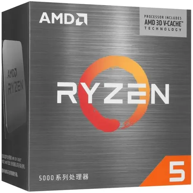 AMD R5 5500X 3D BOX 6-Core 12-Thread AM4 CPU with 96MB 3D V-Cache for High FPS DDR4 Gaming Desktop Processor CPU