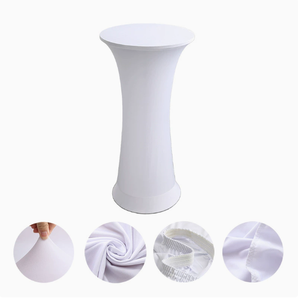 Copritavolo Elasticizzato in Spandex <span class=keywords><strong>per</strong></span> Tavoli <span class=keywords><strong>da</strong></span> Cocktail, Copritavolo Rotondo Aderente <span class=keywords><strong>per</strong></span> Tavoli Alti <span class=keywords><strong>da</strong></span> Bar, <span class=keywords><strong>per</strong></span> Matrimoni, Feste, Banchetti ed Eventi - Product Image 1