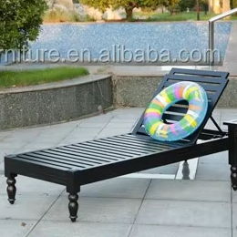 Chaise longue d'extérieur en métal écologique, cadre en aluminium recyclé, résistante aux intempéries pour <span class=keywords><strong>jardin</strong></span>, piscine, terrasse - Product Image 2