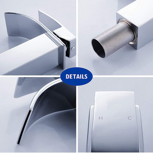 <span class=keywords><strong>Robinet</strong></span> de salle de bain en cascade noir, <span class=keywords><strong>Robinet</strong></span> de lavabo de salle de bain à <span class=keywords><strong>haut</strong></span> débit, <span class=keywords><strong>Robinet</strong></span> de lavabo de salle de bain - Product Image 4