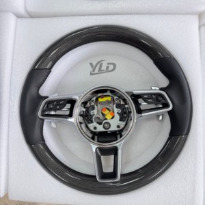Volant en fibre de carbone pour Porsche Panamera Cayenne Macan 718 911 Cayman 918 Taycan Boxster Carrera 996 997 987 <span class=keywords><strong>991</strong></span> - Product Image 1