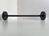 DINUO Haltère compact octogonal en acier électroplaqué avec verrouillage pour débutants, entraînement quotidien à domicile, musculation, fitness, 36 kg