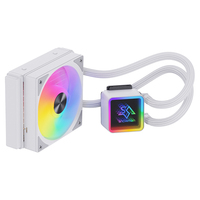 Refroidisseur d'eau pour processeur PC SNOWMAN KS120-ARGB-WH OEM ODM avec emballage personnalisé, miroir infini ARGB de 120 mm