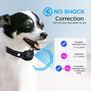 ปลอกคอป้องกันการเห่า Smartpet พร้อมหน้าจอสี ระบบสั่นคู่ ชาร์จซ้ำได้ กันน้ำ สำหรับฝึกสุนัข - Product Image 4