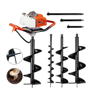 Tarière hydraulique portable de qualité industrielle 63cc 48F, haute précision, pour le forage de trous métalliques DIY, moteur 2 temps, entraînement 1/2 pouce - Product Image 1