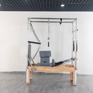 カスタマイズされた耐久性のあるオークウッド調整可能ヨガ改革者ピラティスマシン3-in-1ピラティスキャデラックピラティススタジオジム - Product Image 4