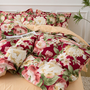 Set di biancheria da letto in microfibra con stampa floreale di lusso 100% lenzuola Super morbide in poliestere ipoallergenico e senza rughe - Product Image 3