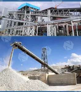 Crawler Type Incline Conveyor Belt Machine Mobile Bulk Material Gravel Belt Conveyor With Feeding Hopper